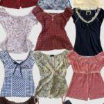 12 Pack Bundle Vintage Women Tops Retro Y2K Mixed Styles