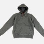 Men’s Grey Zipper Hoodie with Pockets